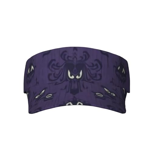 GYLILI Haunted Mansion Sport Sun Visor Hat Adjustable Summer Outdoor Travel Beach Ball Cap Empty Top Baseball Cap for Men Women