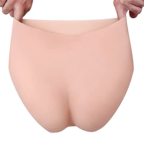 WHG Crossdresser Silikon Höschen Gefälschte Vagina Slip Unterwäsche Hiding Gaff Panty Shemale für Transgender Drag Queen,Nude – Bild 6