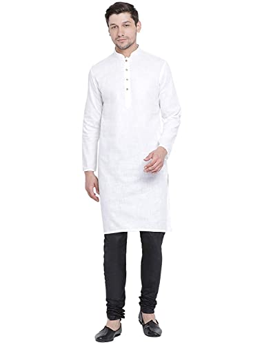 Image of Royal Kurta Mens Cotton Long Kurta Pyjama Set