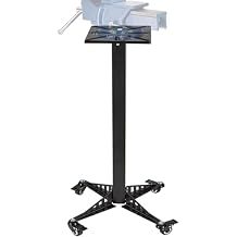 Bench Grinder Stand, Mount Vise and Grinder Stand Pedestal with 9.85" x 8.66" Mounting Plate, Compatible with Most Bench Grinders