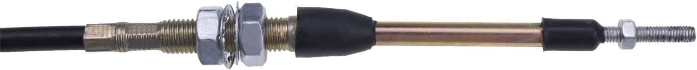 5' Long Transmission Shifter Cable Eyelet End 80605 Compatible with B&M Automotive Heavy Duty Performance Shifter Cable Af72-1001 BMM-80605 0.25" Outer Diameter Black
