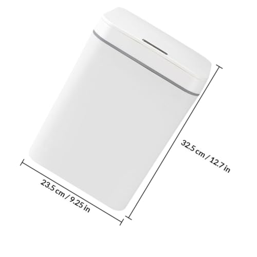 Caneca de basura automática con sensor 16l blanca miniatura 2