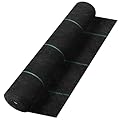 HOOPLE 5.8oz Premium Dual Layer Ultra Thick Weed Barrier Landscape Fabric Durable & Heavy-Duty Weed Block, Easy Setup & Superior Weed Control (DUAL LAYER 4 * 180FT)