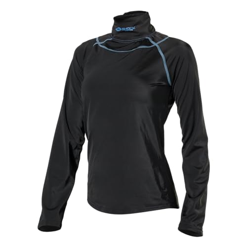 Shock Doctor Women's Hockey Compression Shirt with Neckguard. Long Sleeves with Integrated Neck Guard. for Adult Women Black by Shock Doctor - Used condition - US$51.93