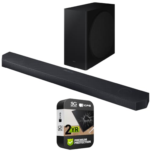 SAMSUNG HW-QS730D Q-Series 3.1.2ch. Wireless Dolby Atmos Soundbar w/Q-Symphony, HW-QS730D/ZA (2024 Model) + 2 Year Accidental Repair Plan Extended Warranty