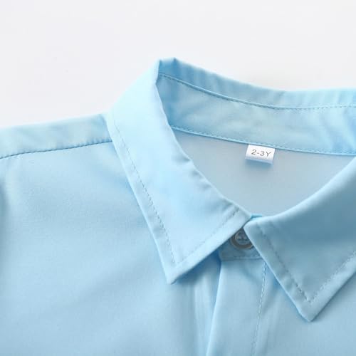 Boys Outfits Set Short Sleeve Shirt and Suspenders Ideal for Stage Performances and Children's Day Celebrations4