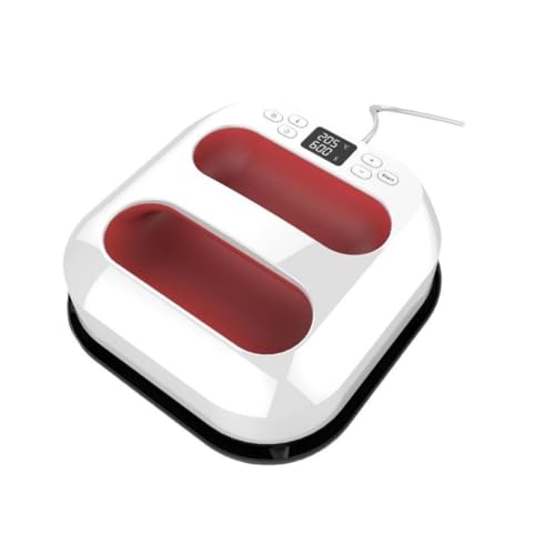 Presse à chaud – Imprimante automatique de transfert de t-shirts et de sacs 800 W, 22,5 x 22,5 cm, max 205 °C, fonctionnement silencieux, support de...
