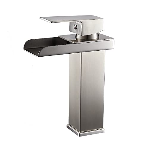 Grifo de baño de latón macizo con salida en cascada premium 2
