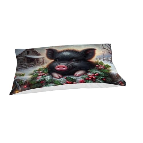 Housse de couette single sanglier microfibre avec taie 135x200cm - 7