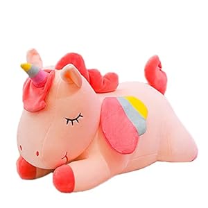 Kekeso Einhorn Plüschkissen, rosa, 25cm