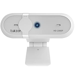 Tukzer 2.1 MP Optical Full HD 1080P Web Camera, CMOS Webcam with Microphone| Privacy Cover| Auto-Focus| 360° Rotatable…
