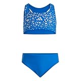 100 % Polyester (recycelt) adidas Girl\'s Glitter Bikini Set, Bright royal, 7-8 Years