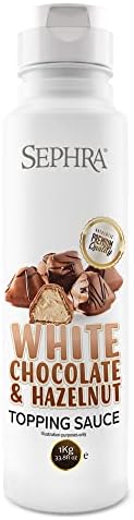 Sephra Mint Dessert Topping Sauce 1kg Convenient Squeezy Bottle Syrups for Ice Cream, Waffles, Pancakes, Crepes, Milkshakes, Smoothies, Sorbets, Frappes, Cakes or Dipping (Mint)