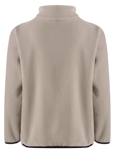 Linjinx Kids Boys Girls Fleece Jacket Sherpa Fall Winter Warm Full Zip Fuzzy Coat Outwear Sweatshirt with Pockets2