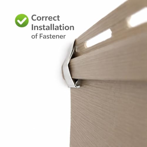 LOOSE SIDING FASTENERS Help Secure Loose Vinyl siding that Will not Lock Together or continually unlocks - Pack of 20 - Thumbnail 7