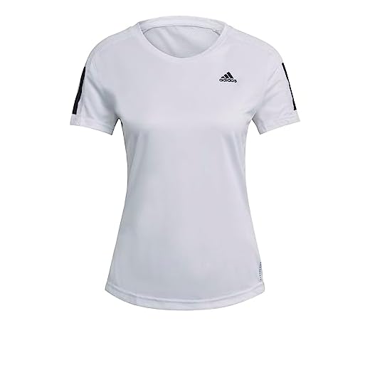 adidas Women's Own The Run Tee, Core White/Black, X-Large