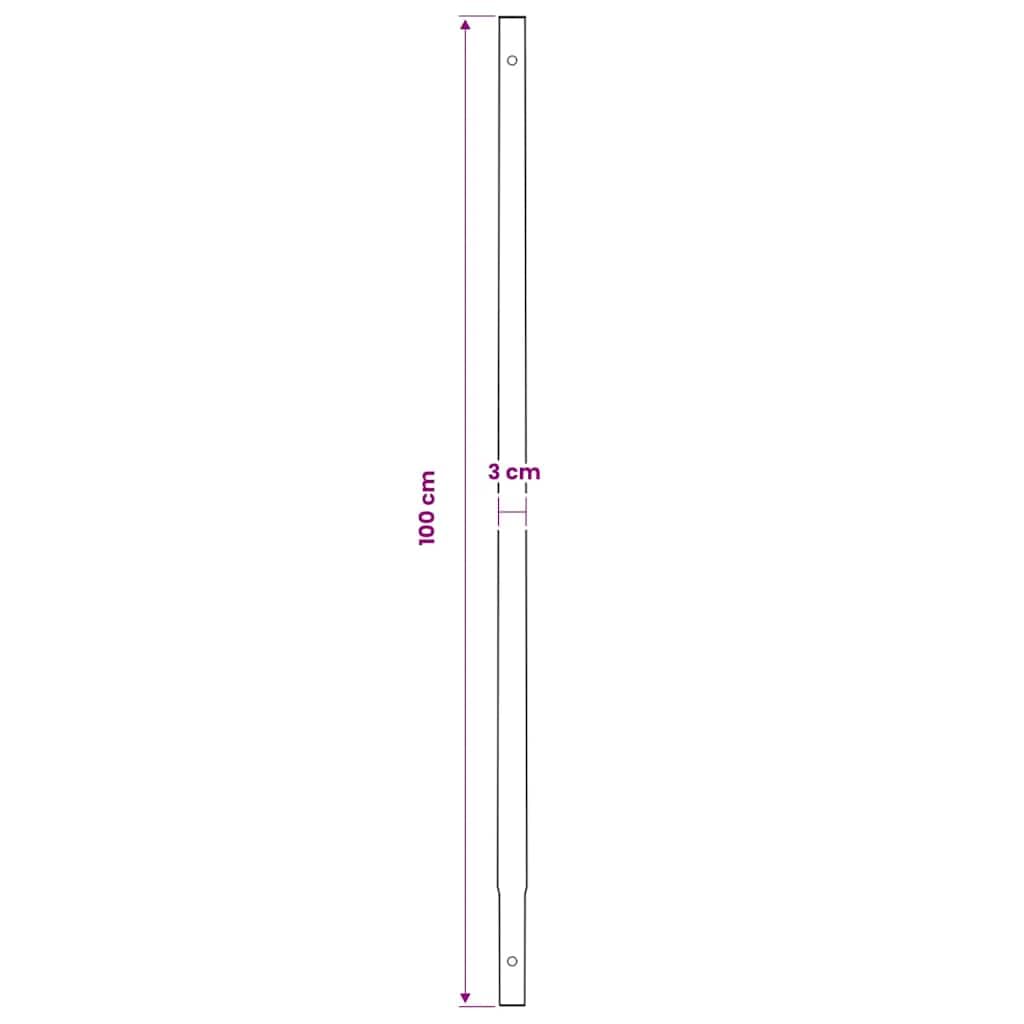 vidaXL Świder glebowy z uchwytem i rurą przedłużającą 9 m 180 mm, stal