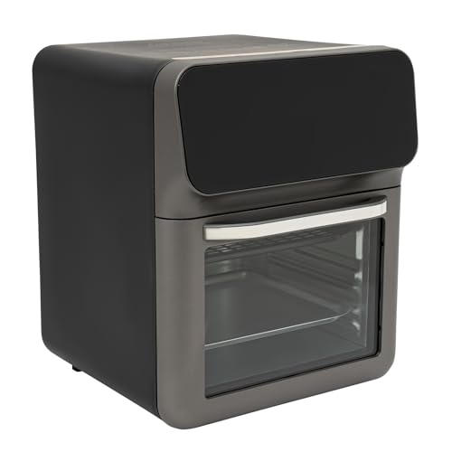 Horno eléctrico, 1350 W, función visual, horno con capacidad 13 l, rango de temporizador 15-60 minutos, máx. 200 °C para descongelar, hornear y asar a la parrilla de diferentes golosinas