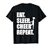 Cheerleading Eat Sleep Cheer Repeat Cheer Leader T-Shirt