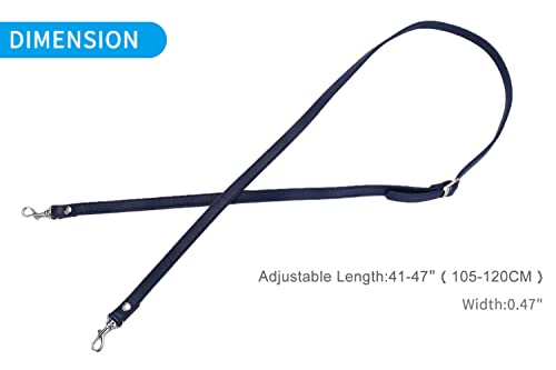 Vanenjoy Adjustable Shoulder Straps For Purse Bag Handbag Wallet Replacement(Blue-Silver Metal) #TOP1