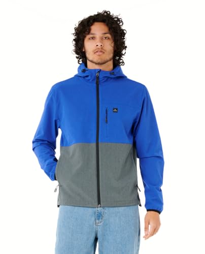 ジャケット・アウター Water repellent stretch rip pull breaker Rip Curl Men's Anti Series Collection Zip Up Jacket, Black, Small