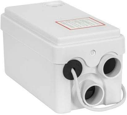 Elite Macerator Lifting Station Domestic Sanitary Waste Pump for Shower Baths or Hand Wash Sink Basins 2 Inlets White