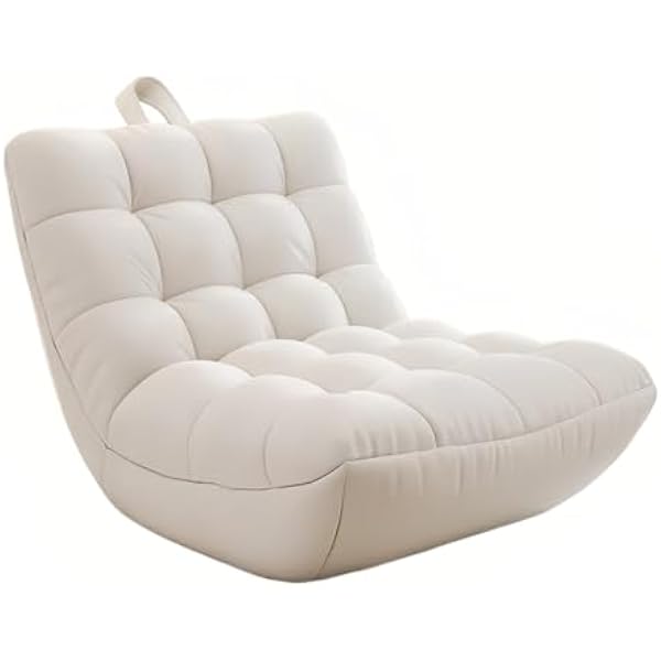 Pokój dzienny Leniwa rozkładana sofa podłogowa do sypialni i balkonu Pojedyncze siedzisko Tatami Sofa(Biały)