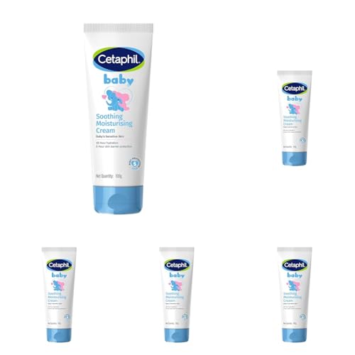 Image of Cetaphil Baby Soothing Moisturising Cream 100 g for Newborns & Babies | 48H Hydration & 8H Skin Barrier Protection | With Glycerin, Sunflower Seed Oil & Sweet Almond Oil | Gentle Face & Body Moisturiser