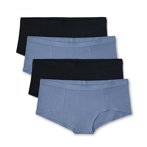 Pact Organic Cotton Womens Everyday Boy Short Underwear 4 Pack