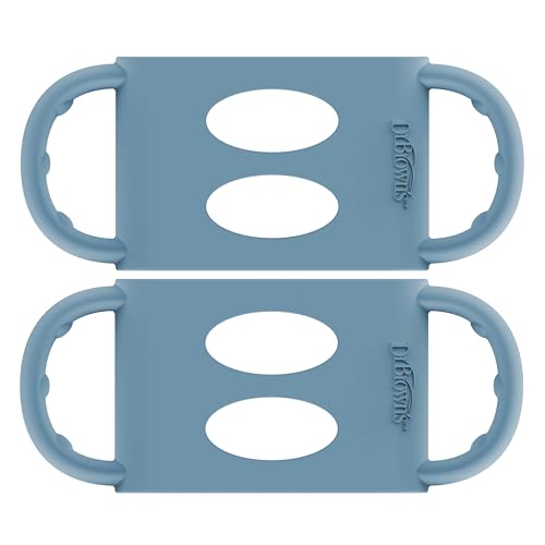Dr. Brown’s Silicone Baby Bottle Handles (Blue)