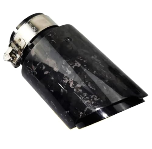 Tubo de escape universal para coche con punta de silenciador en carbono forjado