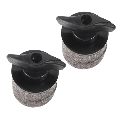 ERINGOGO 2 Set Cymbal Holder Set for Drum Practice Pad Clutch Felt Crash Pad Drum Mute Screw Knob Plastic Bracket