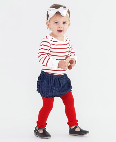 Image of RuffleButts Baby /Toddler Girls Footless Ruffled Tights