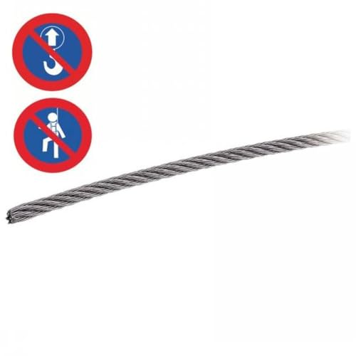 Câbles souples 7x7 de 6 mm inox a4 pour suspendre et tendre vos structures