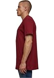Build Your Brand Men Bb010-Basic Round Neck T-Shirt Burgundy Xl