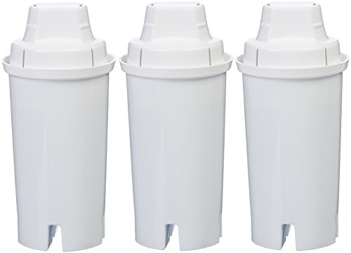 Amazon Basics Replacement Water Filters for Amazon Basics & Brita Pitchers - 3-Pack