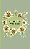 Pocket Planner 2022-2023: 2 Year Monthly Pocket Planner Calendar Schedule Organizer|24 Month Calendar Appointement Book Large Print With Holidays & Flower Cover