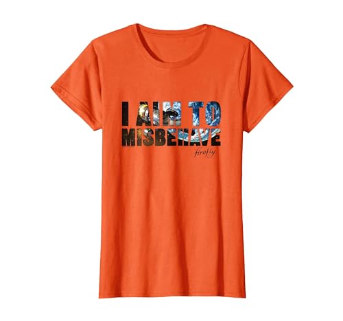 Firefly I Aim to Misbehave from The Galaxy Big Chest Logo T-Shirt, Women, Orange, 3X-Large
