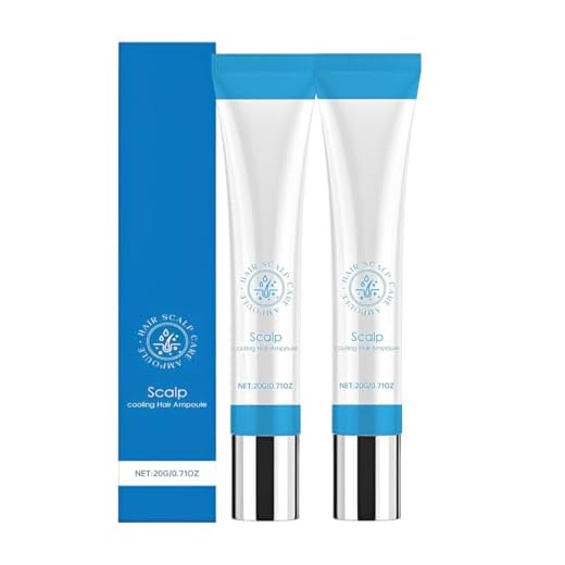 NHPY 2 Piezas Scalp Cooling Hair Ampoule,Scalp Serum,Hair Serum Roll-On,Promueve Crecimiento y Volumen