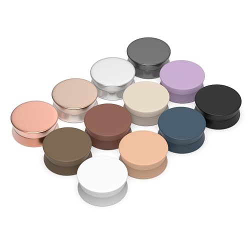 Evnlo 12 Pairs Strong Hijab Magnets Thin Pinless Magnetic Hijab Pins for Scarf Shirt Veil Dress No-Snag Matte Multi-Use for Women