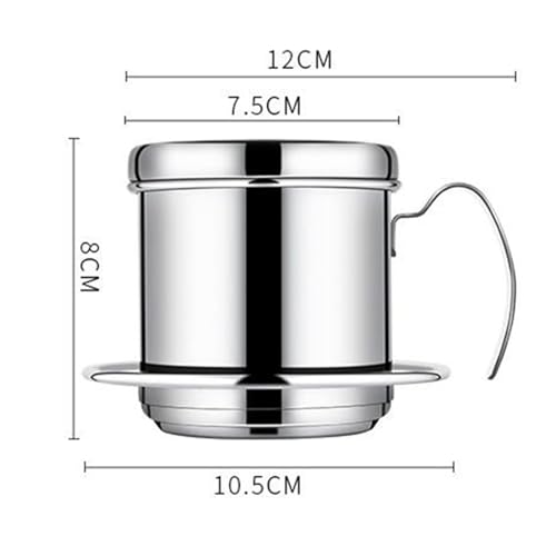 Cafetera vietnamita de filtro de goteo simple para baristas y amantes del café intenso 7