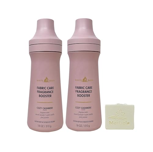 Bath & Body Works Cozy Cashmere 2 Fabric Care Fragrance Boosters with a Natural Oats Bar Soap
