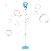 Machine à Bulles Extérieure En Forme De Lampe – Portative Avec Musique Et Éclairage LED, Idéale Pour Anniversaires, Mariages Et Pique-niques – Bleue Ou Rouge