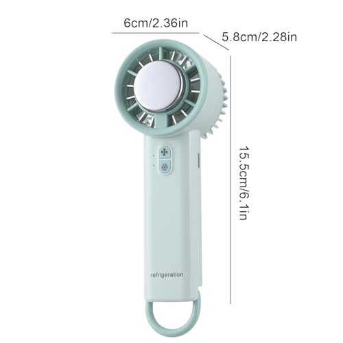 Ventilador de mano recargable para camping y excursiones al aire libre 6