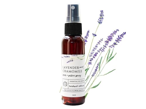 THE LITTLE FLOWER SOAP CO. EST. 2010 Linen and Pillow Spray - Lavender and Chamomile - 2 oz...