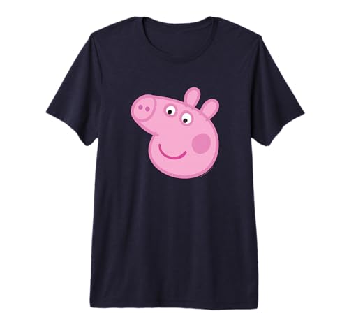 Peppa Pig Big Face t-shirt de qualité supérieure en coton peigné