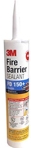 3M Fire Barrier Sealant Fd 150+, Red, 10.1 Fl Oz Cartridge, 12/Case #TOP1