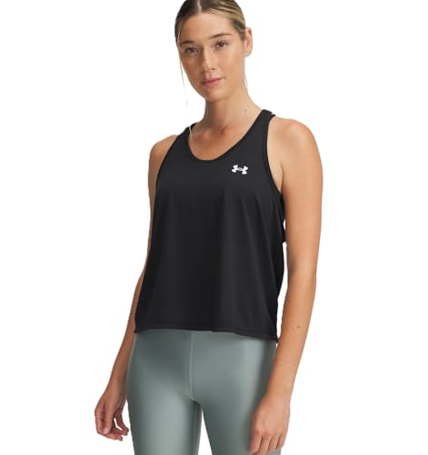 Under Armour Damen Tech Swing Tank Top Weste, Schwarz/Weiß, XS EU