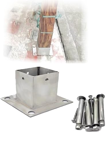 Soportes de acero inoxidable para protección de vallas, pérgolas y porches