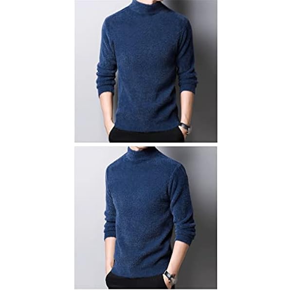 Mannen Faux Mink Cashmere Coltrui Mannen Jumper Herfst Winter Mannen Trui Trui Trui Mannen Trui